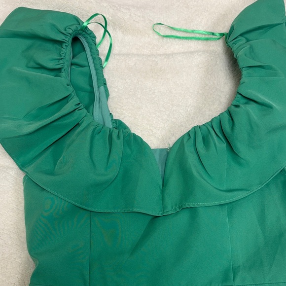 DO+BE Green Ruffle Dress - Picture 3 of 5